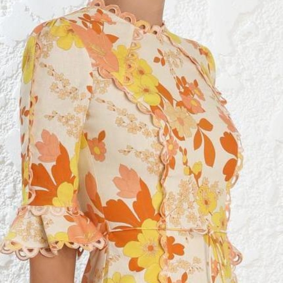 SOLD🆕Zimmermann Primrose Flutter Mini Dress - Picture 9 of 11